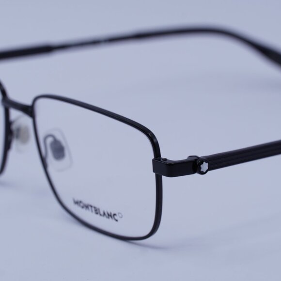 Montblanc MB0029O 004 Eyeglasses Black 58mm Rectangle Frame - Picture 2 of 9